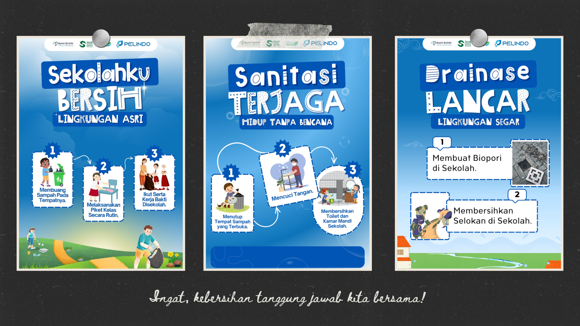 Gambar Sekolahku Bersih, Sehat dan Nyaman