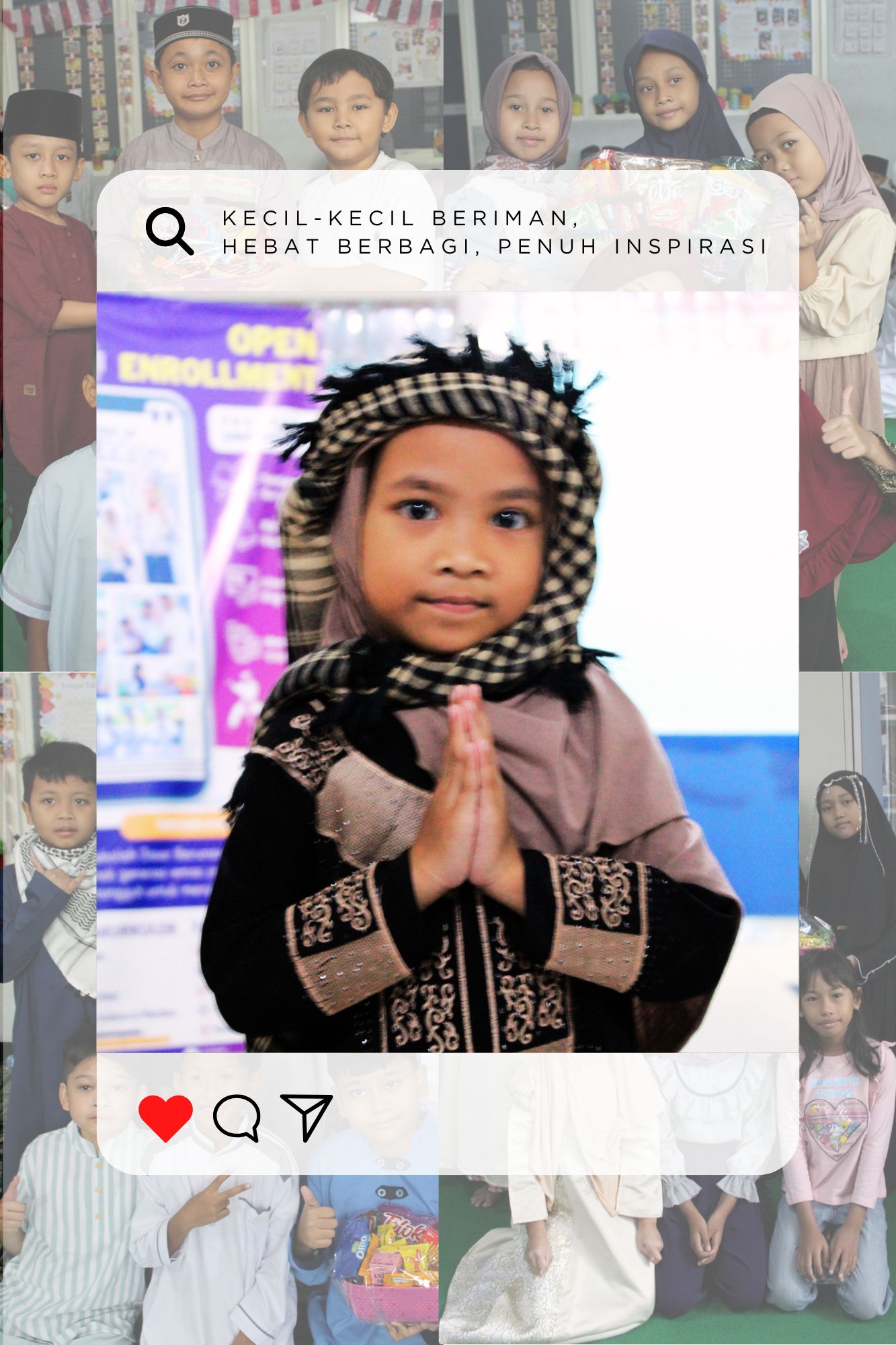 Gambar Kecil-Kecil Beriman, Hebat Berbagi, Penuh Inspirasi