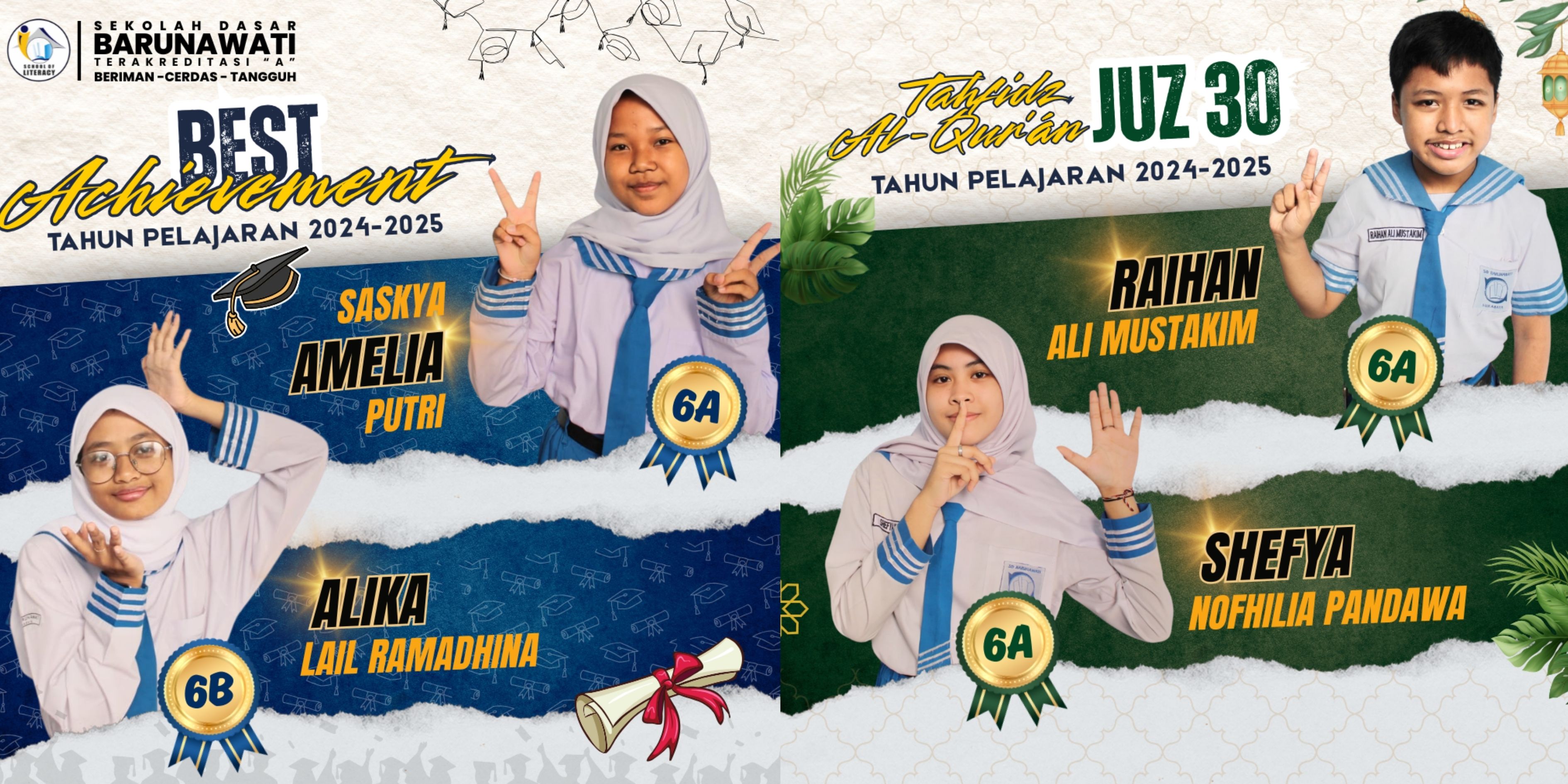 Gambar Bintang Runa Bersinar dalam Harmoni Prestasi dan Cahaya Al-Qur'an